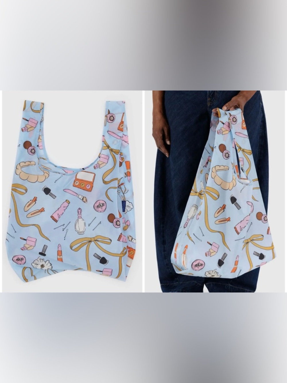 NWT Urban Outfitters BAGGU Patterned Standard Reusable Tote Bag - Get Ready - OS